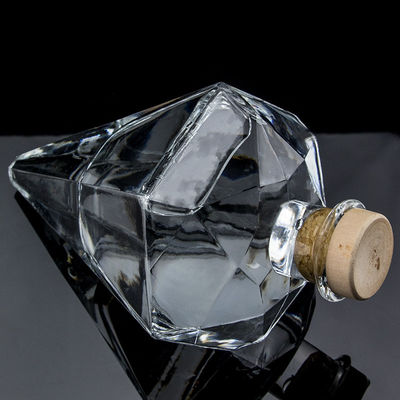 Populair ontwerp Super Flint 700 ml Vodka glasfles met kurk en doorzichtig glas