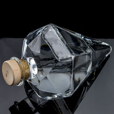 Populair ontwerp Super Flint 700 ml Vodka glasfles met kurk en doorzichtig glas