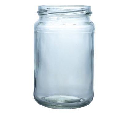 Kraagmateriaal Glas 4oz 8oz 16oz Breedmondpotten voor Jam Pickle Honingopslag