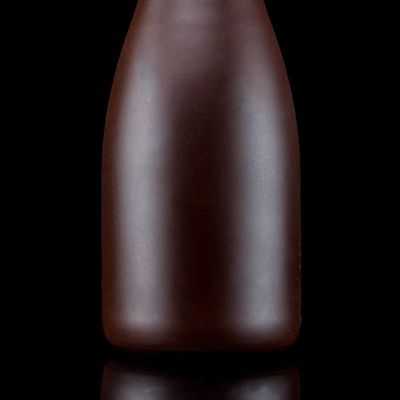 500 ml champagnefles met matte afwerking uniek ontwerp koper beklede glazen kraag