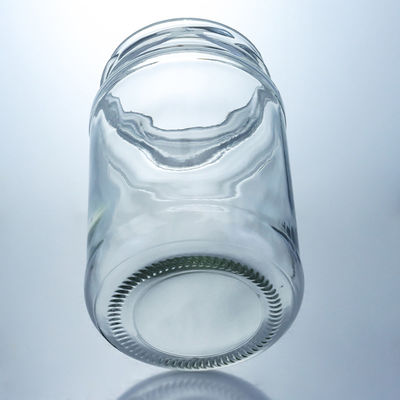 Kraagmateriaal Glas 4oz 8oz 16oz Breedmondpotten voor Jam Pickle Honingopslag