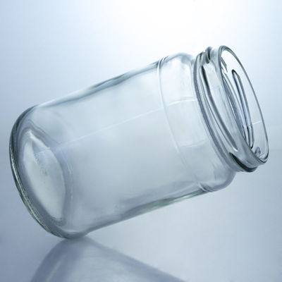 Kraagmateriaal Glas 4oz 8oz 16oz Breedmondpotten voor Jam Pickle Honingopslag