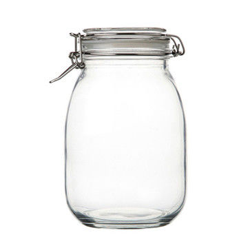 Kettingmateriaal Glas 100ml 240ml 300ml 500ml Fruit Jam potten met metalen deksels