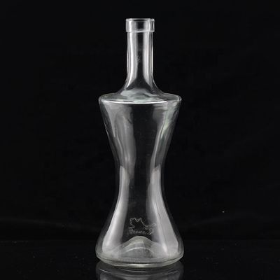 Industriële glasfles van 700 ml voor de drankenindustrie in duimvorm