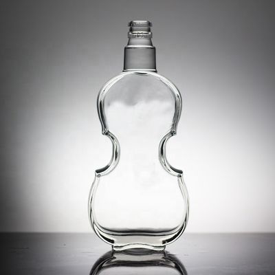 Basismateriaal Glasfles met unieke lettervorm en kurkkap