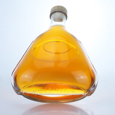 Duidelijke of op maat gemaakte 700 ml glazen fles voor gin rum champagne brandy whisky drank