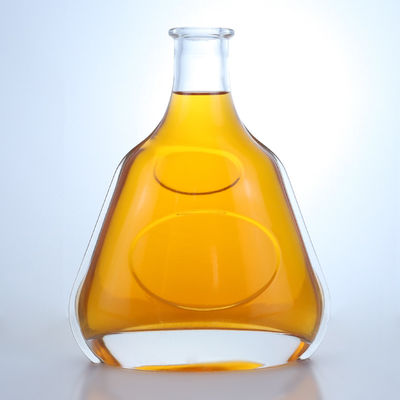 Duidelijke of op maat gemaakte 700 ml glazen fles voor gin rum champagne brandy whisky drank