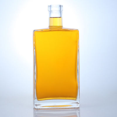 Gepersonaliseerd logo 750 ml glazen fles voor gin rum champagne brandy tequila whisky drank