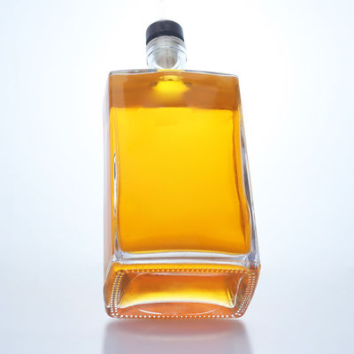 Gepersonaliseerd logo 750 ml glazen fles voor gin rum champagne brandy tequila whisky drank