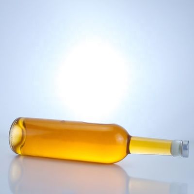 Gepersonaliseerde logo glazen fles voor 750 ml Long Neck Clear Flint Gin Rum Champagne Liquor