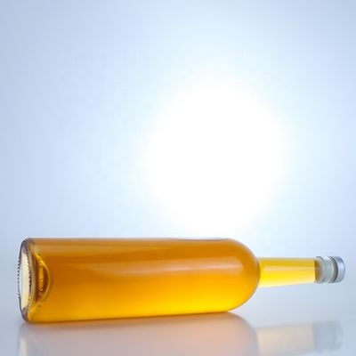 Gepersonaliseerde logo glazen fles voor 750 ml Long Neck Clear Flint Gin Rum Champagne Liquor
