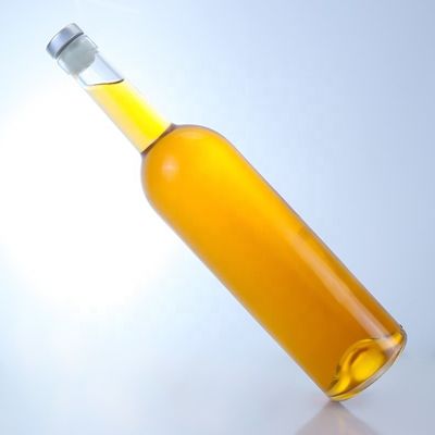 Gepersonaliseerde logo glazen fles voor 750 ml Long Neck Clear Flint Gin Rum Champagne Liquor