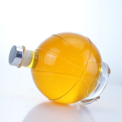 Whisky Gin Rum Vodka Glaskraag Bolvormige fles met aangepaste dop en kurkstop