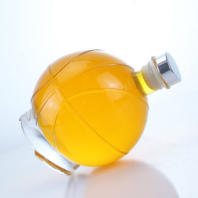Whisky Gin Rum Vodka Glaskraag Bolvormige fles met aangepaste dop en kurkstop