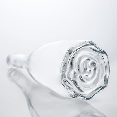 Whisky Gin Rum Vodka Glas kraag gegraveerd Ronde drankfles met en aangepaste dop