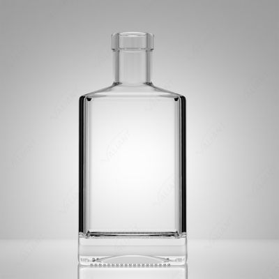 50 ml vierkant glasfles voor whisky gin rum aangepaste dop en kurkstop inbegrepen