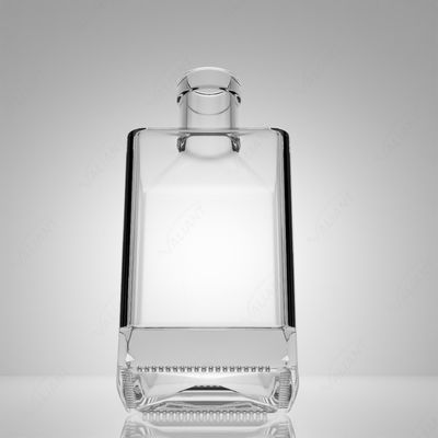 50 ml vierkant glasfles voor whisky gin rum aangepaste dop en kurkstop inbegrepen