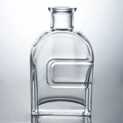 Persoonlijke Squircle glazen drankfles voor gin rum brandy wodka en kurkstop inclusief