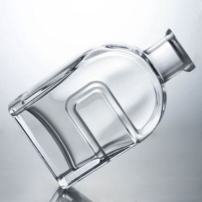 Persoonlijke Squircle glazen drankfles voor gin rum brandy wodka en kurkstop inclusief