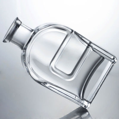 Persoonlijke Squircle glazen drankfles voor gin rum brandy wodka en kurkstop inclusief