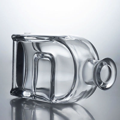 Persoonlijke Squircle glazen drankfles voor gin rum brandy wodka en kurkstop inclusief