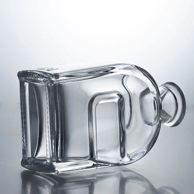 Persoonlijke Squircle glazen drankfles voor gin rum brandy wodka en kurkstop inclusief