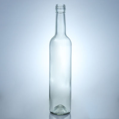 500 ml glazen drankfles voor Whisky Gin Rum Vodka Decal oppervlak Handleiding en schroeftop