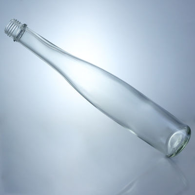 Drankcontainer Hoog en dun Super Flint glasfles met schroeftop