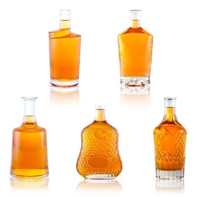 2023 Duidelijke fles Glasflessen met bevroren basismateriaal Gepersonaliseerd logo