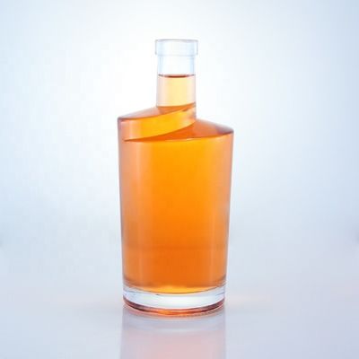 2023 Duidelijke fles Glasflessen met bevroren basismateriaal Gepersonaliseerd logo