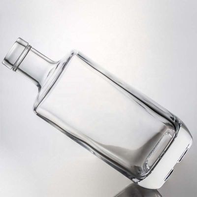 Glaskraag Vierkante Gin Whiskey Rum Wijn Vodka Fles 750 ml met synthetische kurk