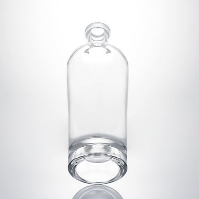 Whisky Gin Rum Super Flint Glasfles met op maat gemaakte glazen kraag en kurkstop