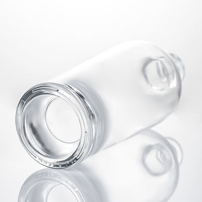Whisky Gin Rum Super Flint Glasfles met op maat gemaakte glazen kraag en kurkstop