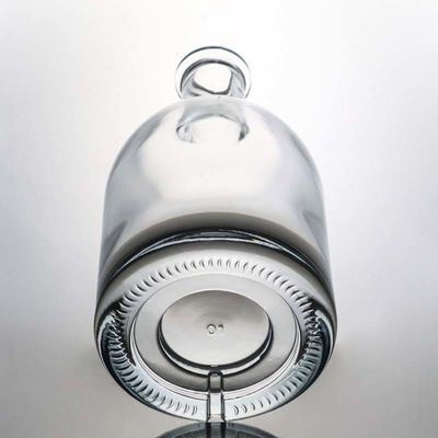 Gepersonaliseerd logo 700 ml ronde drank glazen fles met kurkstopper Rum Gin Whisky
