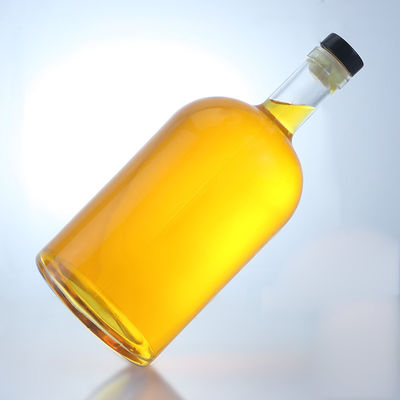 Gepersonaliseerd logo Grote capaciteit schroefkap Spirit glasfles voor whisky vodka tequila gin rum
