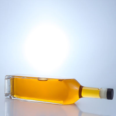 Vierkante Super Flint glasfles in heldere kleuren voor wodka Whisky Tequila Gin