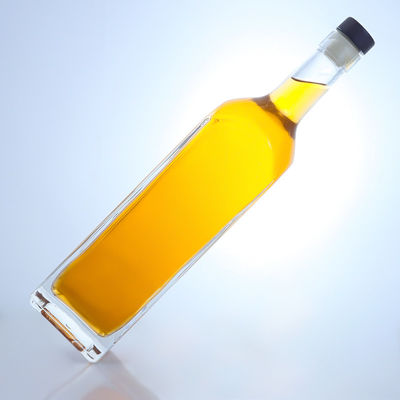 Vierkante Super Flint glasfles in heldere kleuren voor wodka Whisky Tequila Gin