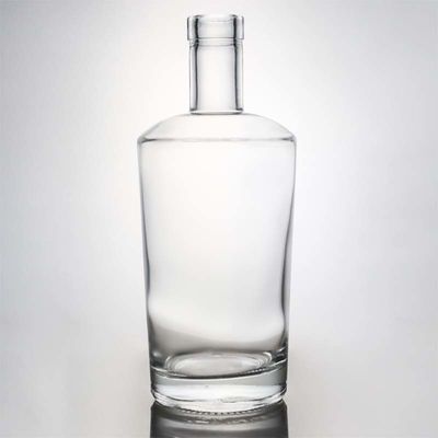 Duidelijk Custom Logo 750ml Extra Flint Vierkante Glasfles voor Spirituosen Gin Vodka Whiskey