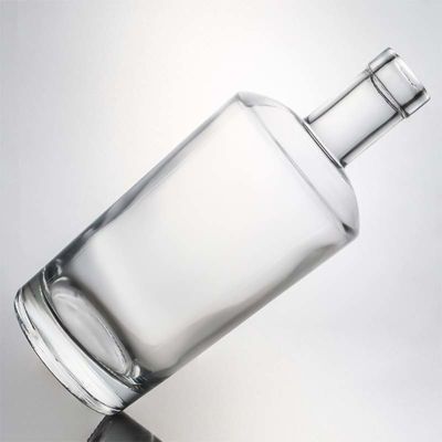 Duidelijk Custom Logo 750ml Extra Flint Vierkante Glasfles voor Spirituosen Gin Vodka Whiskey