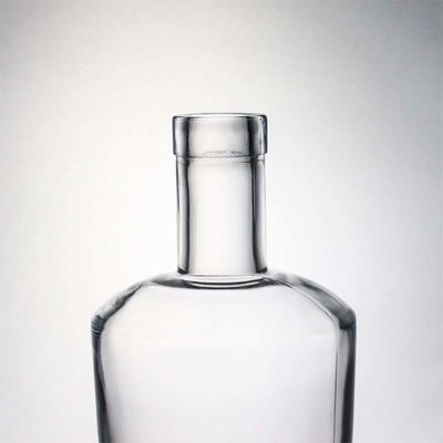 Duidelijk Custom Logo 750ml Extra Flint Vierkante Glasfles voor Spirituosen Gin Vodka Whiskey