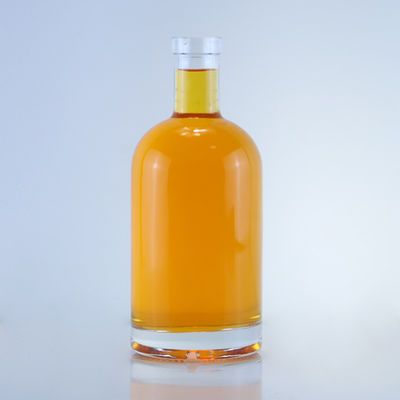 Gepersonaliseerd logo en dop 750 ml glazen drankfles voor rum gin wodka Gepersonaliseerde kurktop