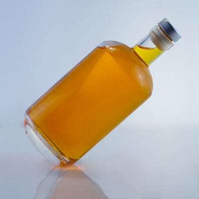 Whisky Gin Rum Vodka Liquor Fles 750 ml Classic Rond Glas met kurkstop
