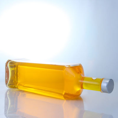 Gelast flesje van helder of op maat gemaakt kraagmateriaal voor rum, wodka, whisky, tequila en gin