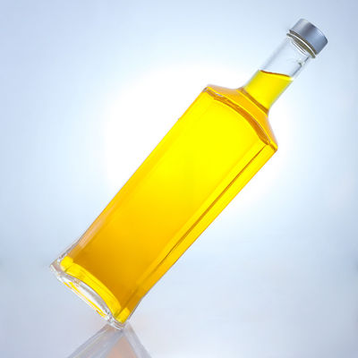 Gelast flesje van helder of op maat gemaakt kraagmateriaal voor rum, wodka, whisky, tequila en gin