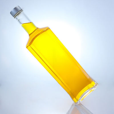 Gelast flesje van helder of op maat gemaakt kraagmateriaal voor rum, wodka, whisky, tequila en gin