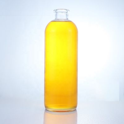 Glasfles met kurkkap, rond, voor rum, wodka, whisky, tequila en gin