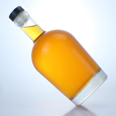 750 ml glazen drankfles voor gin rum wodka op maat met glazen kraag