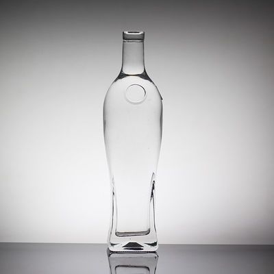 Doorzichtige 700 ml glasflessen met kurkverzegeling voor sterke dranken en vodka Whiskey tequila
