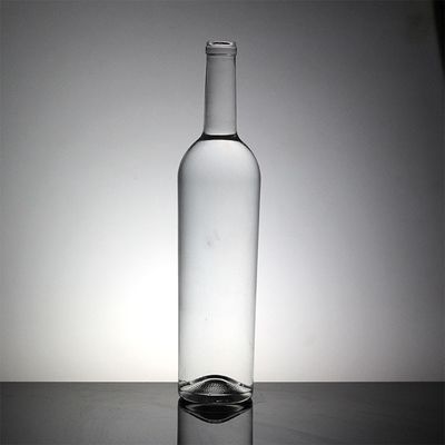 Doorzichtige 700 ml glasflessen met kurkverzegeling voor sterke dranken en vodka Whiskey tequila