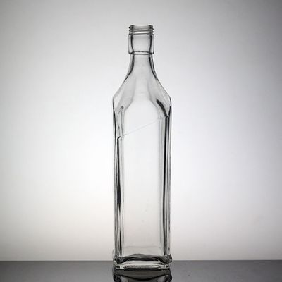 Doorzichtige 700 ml glasflessen met kurkverzegeling voor sterke dranken en vodka Whiskey tequila